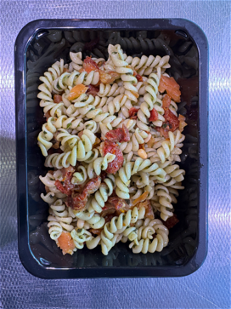 NIEUW!! Pasta pesto met gerookte zalm