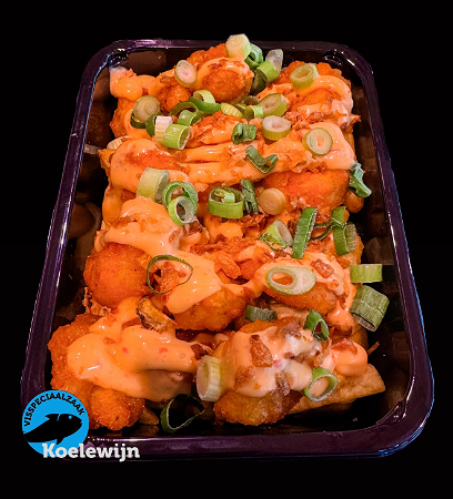 NIEUW!! Loaded Fries gebakken garnaal
