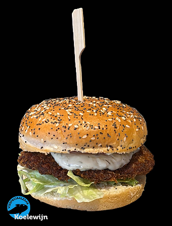 NIEUW!! Kabeljauwburger smokey BBQ menu