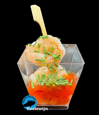 Amuse garnaal sweet chili 