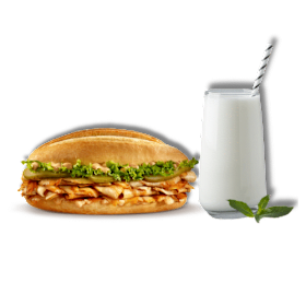 Broodje kipdöner met Ayran
