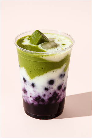 Ice Matcha Blueberry