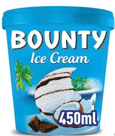 Bounty Ice Cream Pint 450ml. 