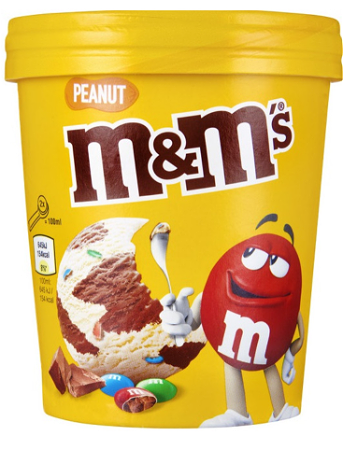 M&M’s Peanut Ice Cream Pint 450ml