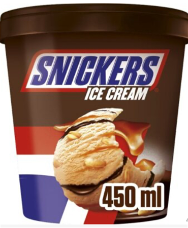 Snickers Ice Cream Pint 450ml. 