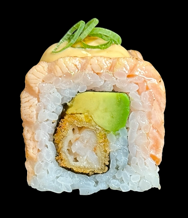 Uramaki flaming sake👍🍤