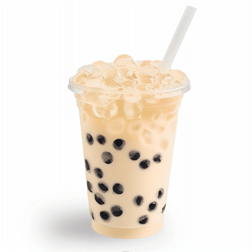 Lychee boom milk tea