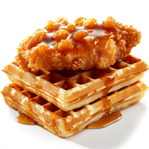 Chicken & waffle, halal