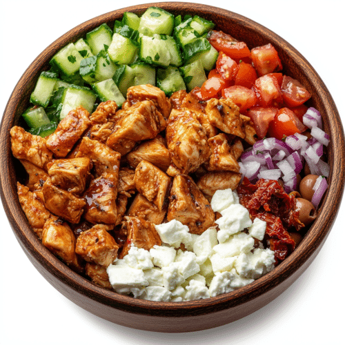 Greek style bowl menu, halal