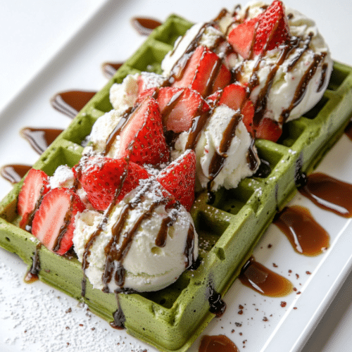 Matcha waffle