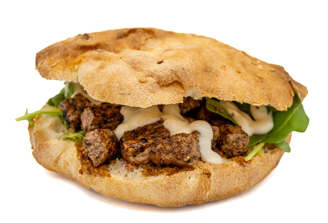 Turks broodje biefstukpuntjes