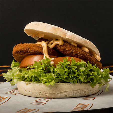 Veggie chicken burger