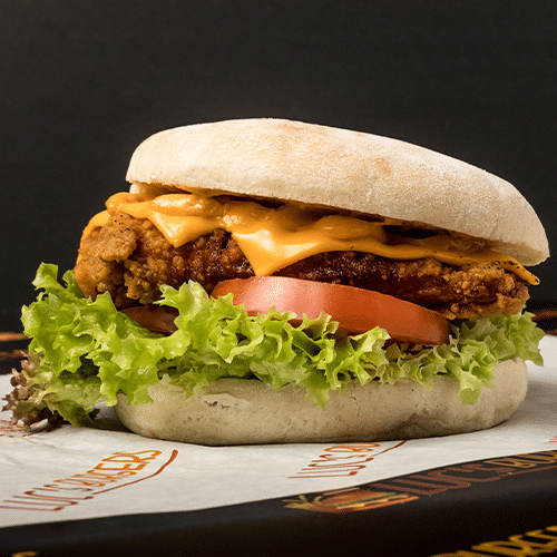 Cheese chickenburger