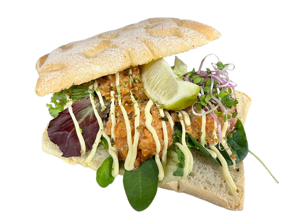 Broodje Oosterse zalmsalade