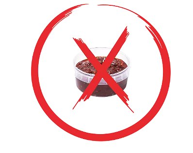 Ik wil GEEN sambal ontvangen