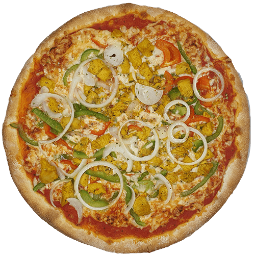 Pizza con pollo