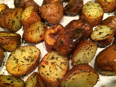 Grote portie aardappels uit de oven