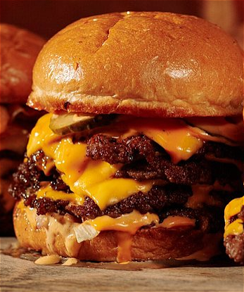 Dubbele Smash Cheese Burger