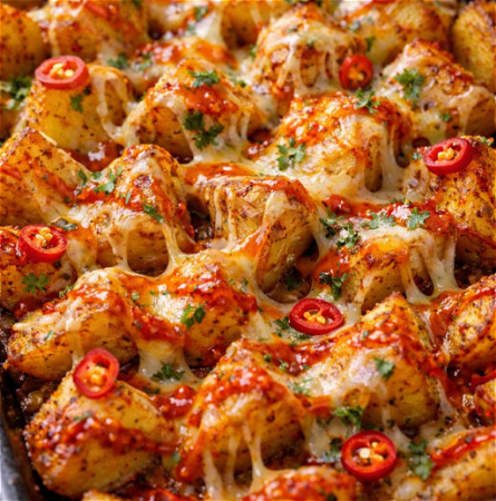 Spicy loaded Potatoes