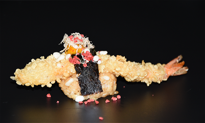 Shrimp tempura Nigiri