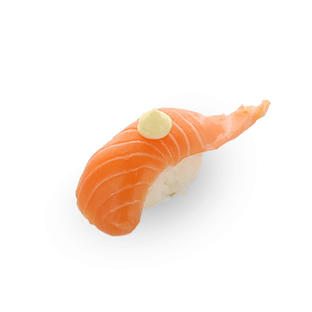 Smoked salmon nigiri