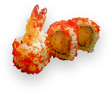 Ebi tempura maki 4 stuks