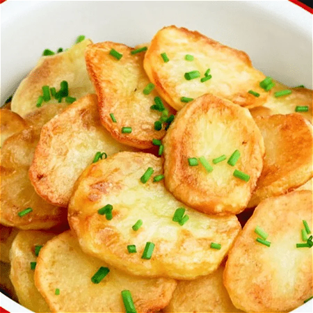 Aardappelschijfjes groot