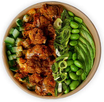 Spicy Chicken Poke Bowl