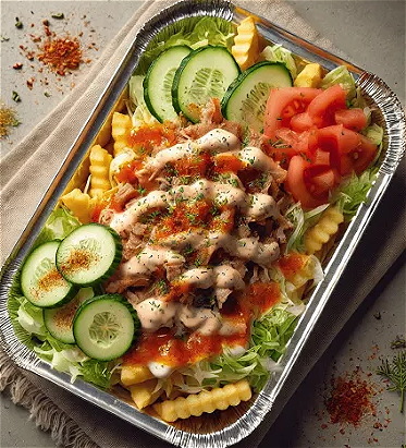 Kapsalon crispy chicken