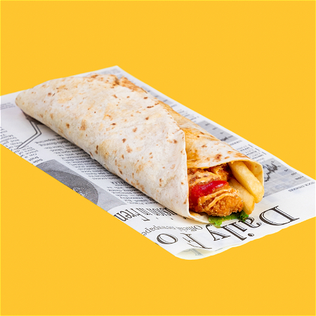 Friet & tender wrap