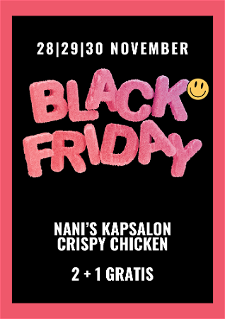 2x Kapsalon Crispy Chicken + 1 GRATIS | BLACK FRIDAY DEAL
