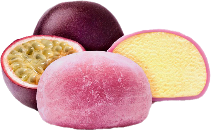 Passionfruit & mango mochi 2 stuks