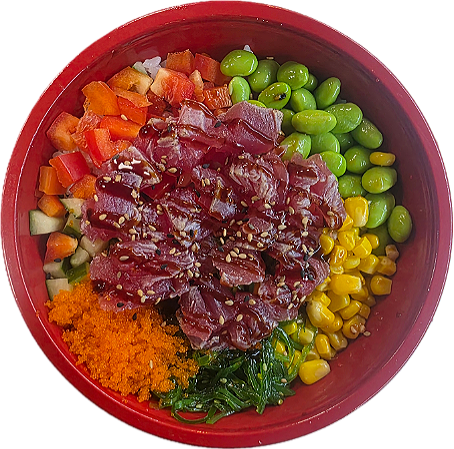 Nieuw! Flamed Tuna Poke bowl