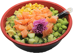 Salmon Style Poke bowl