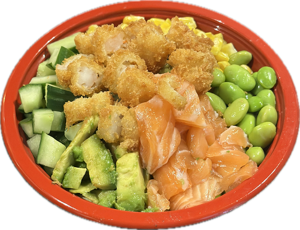 Shrimp Salmon Poke bowl