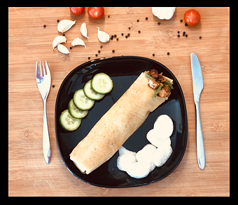 Roti rol vegetarisch 