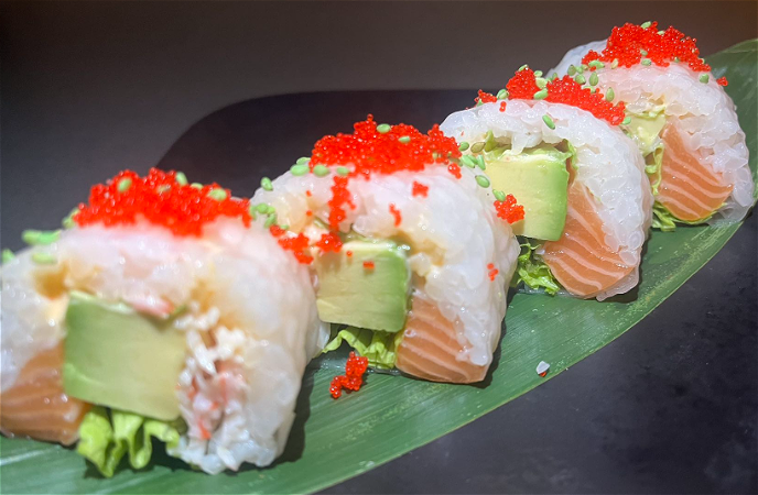 Zalm krab  maki  4st