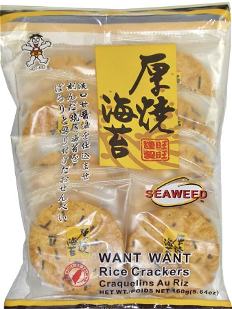 Want Want seaweed rice crackers