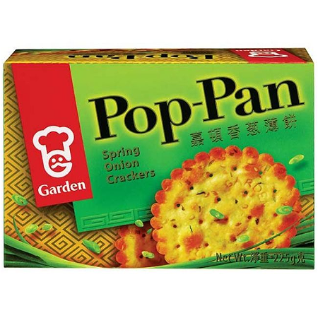 Pop Pan spring onion crackers