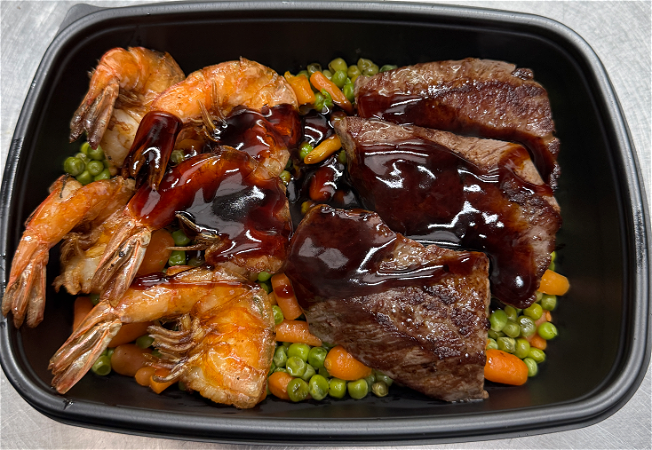 Surf&Turf met warme groenten