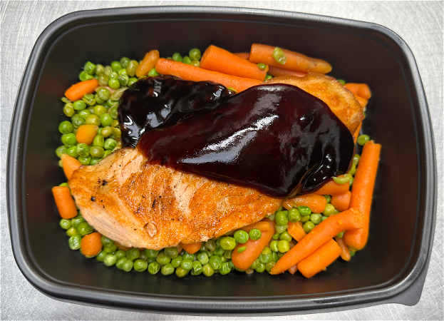 Zalm steak met warme groenten