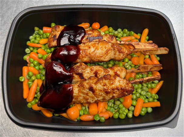 NIEUW!!! Kipsaté met warme groenten