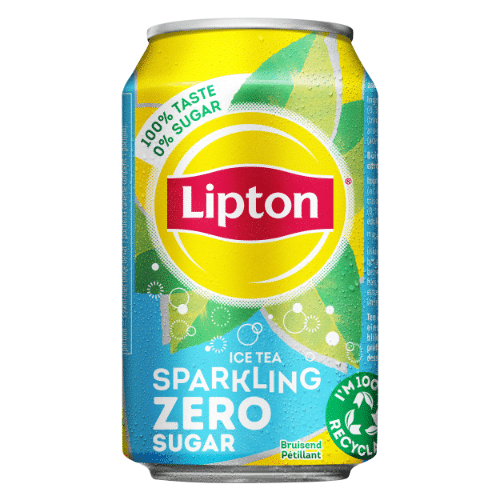 Lipton ice tea sparkling zero sugar 330ml