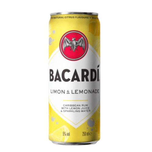 Bacardi limon and lemonade