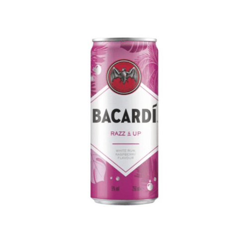 Bacardi Razz and up