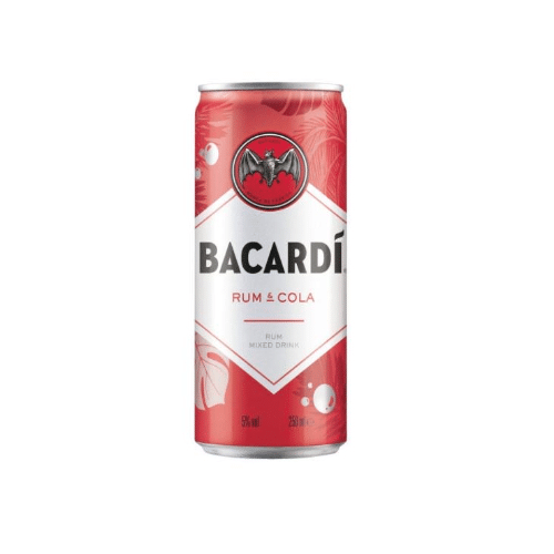 Bacardi rum en cola