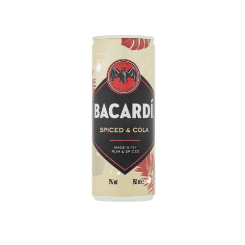 Bacardi spiced and cola