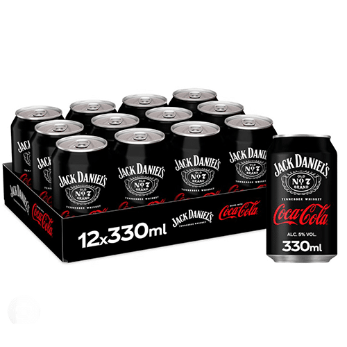 Jack Daniels and Coca-Cola 12-pack