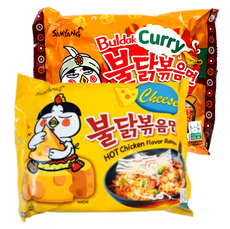 DEAL! Samyang Cheese and/or Curry Noodles