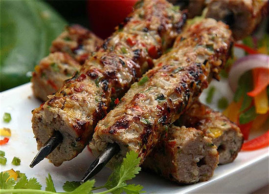 Delhi Lamb Seekh Kebab Platter